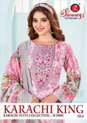 Ganeshji karachi king vol-6 wholesale dress material online shops kolkata